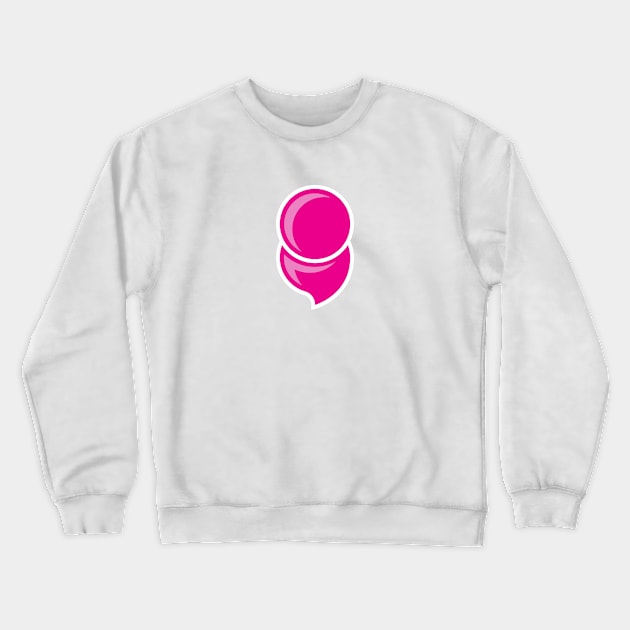 Mental Illness Semicolon PINK Crewneck Sweatshirt by JWDesigns